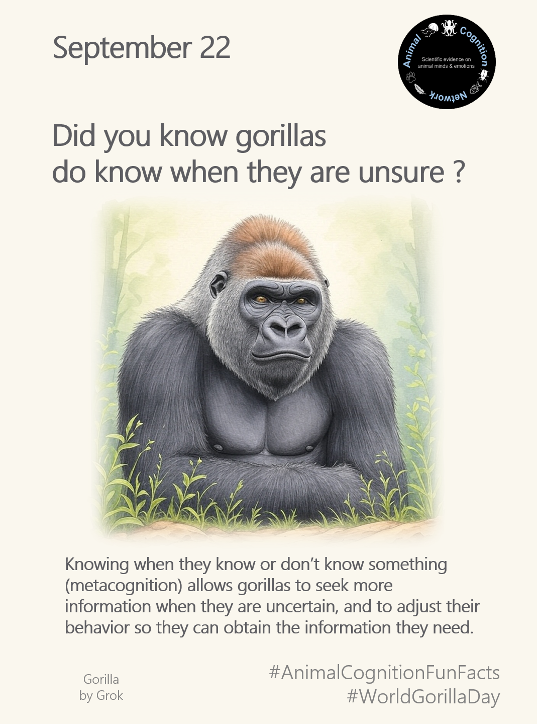 Animal Cognition Fun Facts